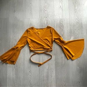 Yellow Long Sleeves Top